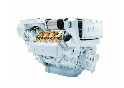 MAN V8 D2868   Power | 1000 – 1300 Hp    RPM | 2300 rpm   Range | Light duty